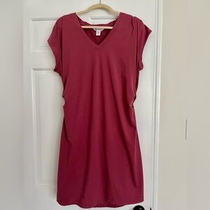 Athleta Effortless Tee Dress | Berry | Size XL